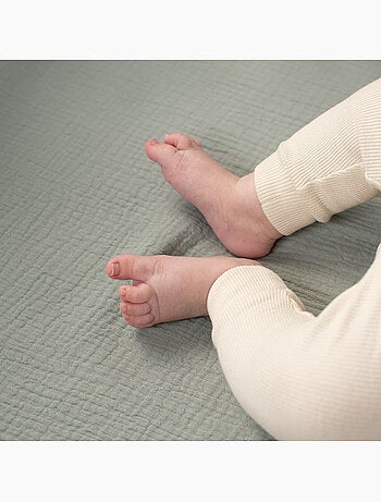 Drap-housse para berço em gaze de algodão | sevira kids