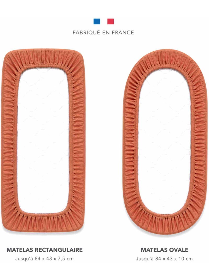 Drap-housse para berço em gaze de algodão | sevira kids Castanho - Kiabi