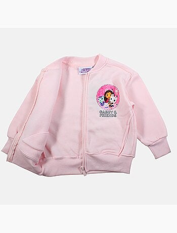 Dreamworks - casaco com fecho de correr estampado, com acabamentos em malha canelada