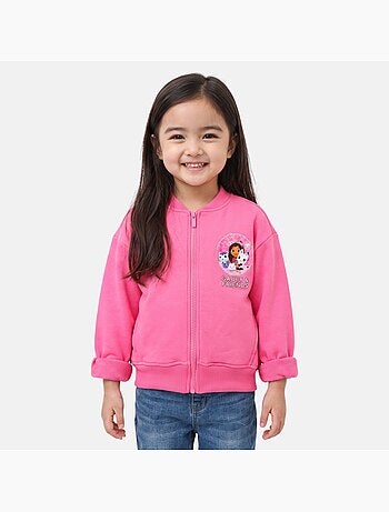 Dreamworks - casaco com fecho de correr estampado, com acabamentos em malha canelada