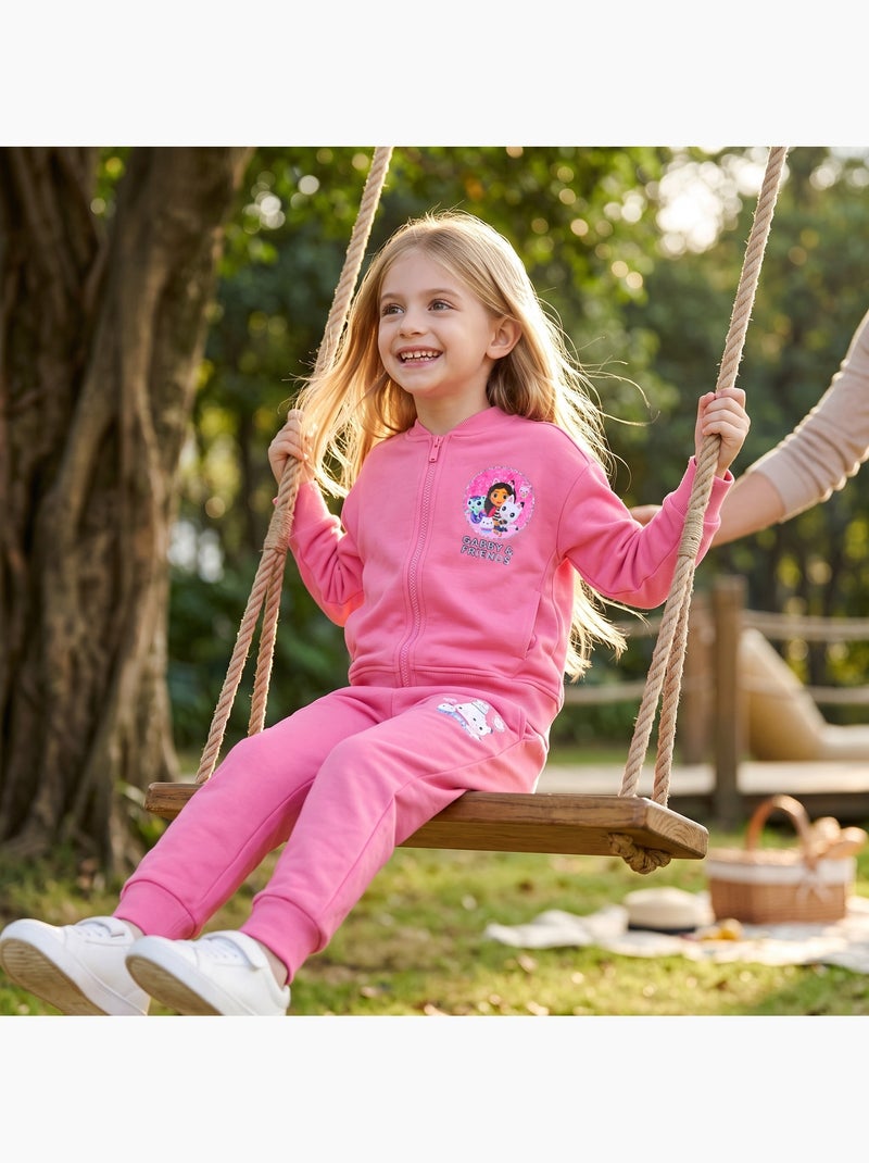 Dreamworks - conjunto de camisola e calças de treino estampadas, com acabamento em canelado Rosa - Kiabi