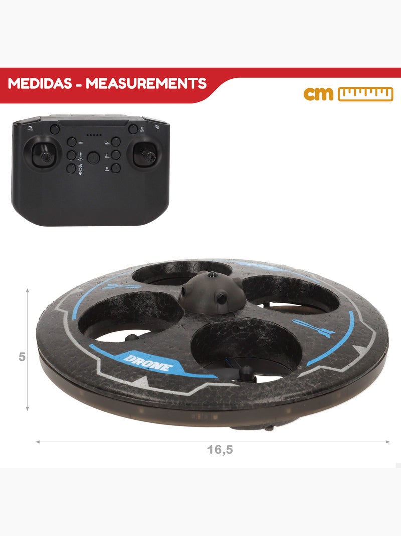 Drone de brinquedo circular controlado remotamente com rotação de 360° e giroscópio speed & go N/D - Kiabi