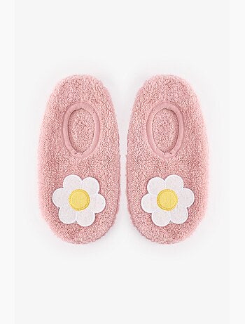 E pretty flower meias-pantufa penti