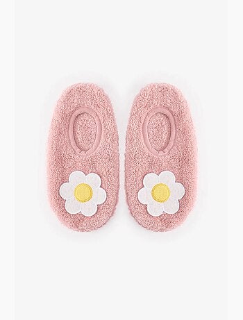 E pretty flower meias-pantufa penti