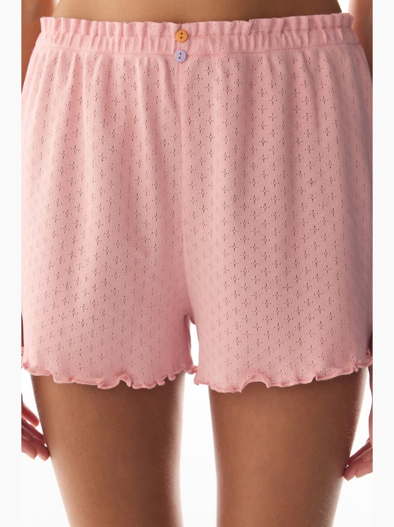 E sleep mode calção de pijama pointel penti Rosa doce - Kiabi