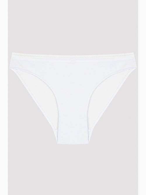Easy algodão trim slip penti - Kiabi Easy algodão trim slip penti - Kiabi