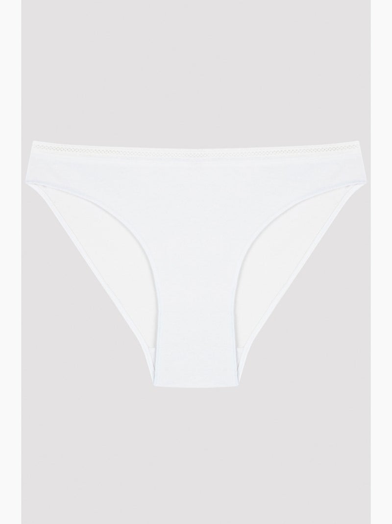 Easy algodão trim slip penti Branco - Kiabi