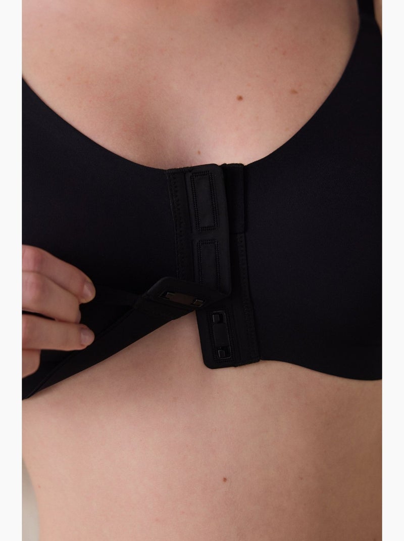 Easy open soutien triangular sem aro com abertura frontal penti Preto - Kiabi