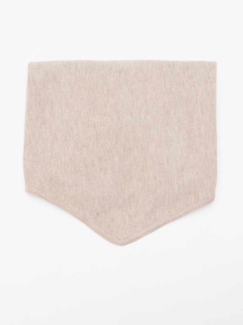 Echarpe lenço triangular para atar Bege - Kiabi