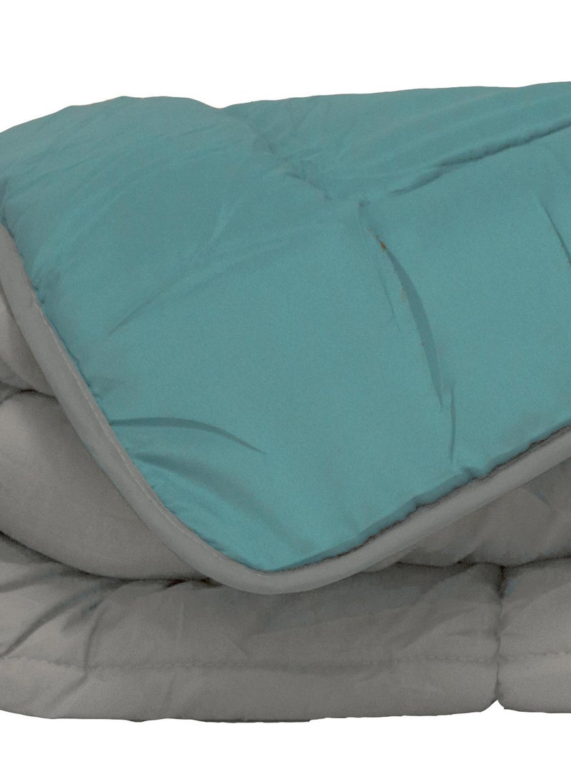 Edredão de verão em microfibra bicolor Azul - Kiabi