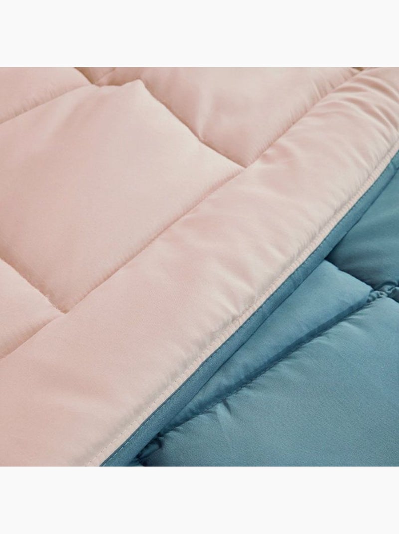 Edredão de verão em microfibra bicolor Azul - Kiabi