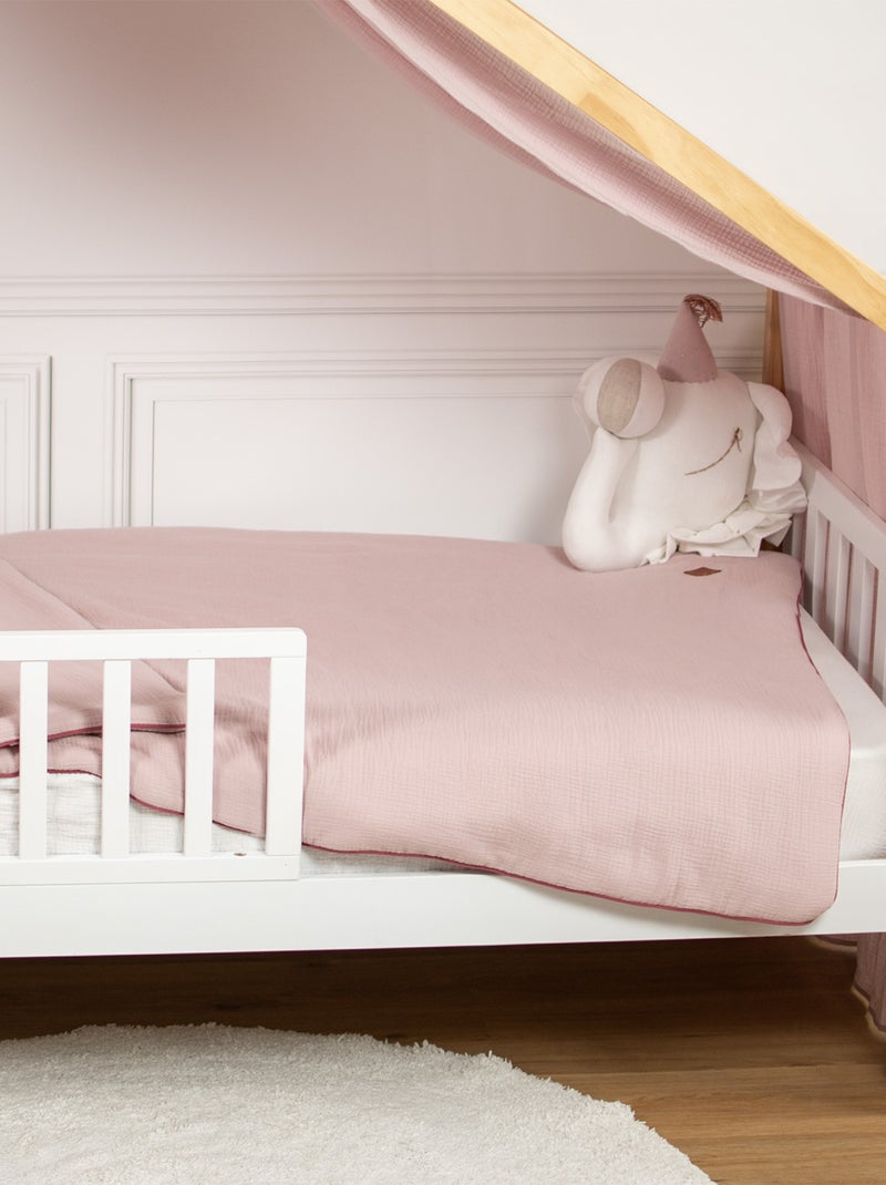 Edredão e almofada infantil em gaze de algodão | sevira kids Rosa - Kiabi