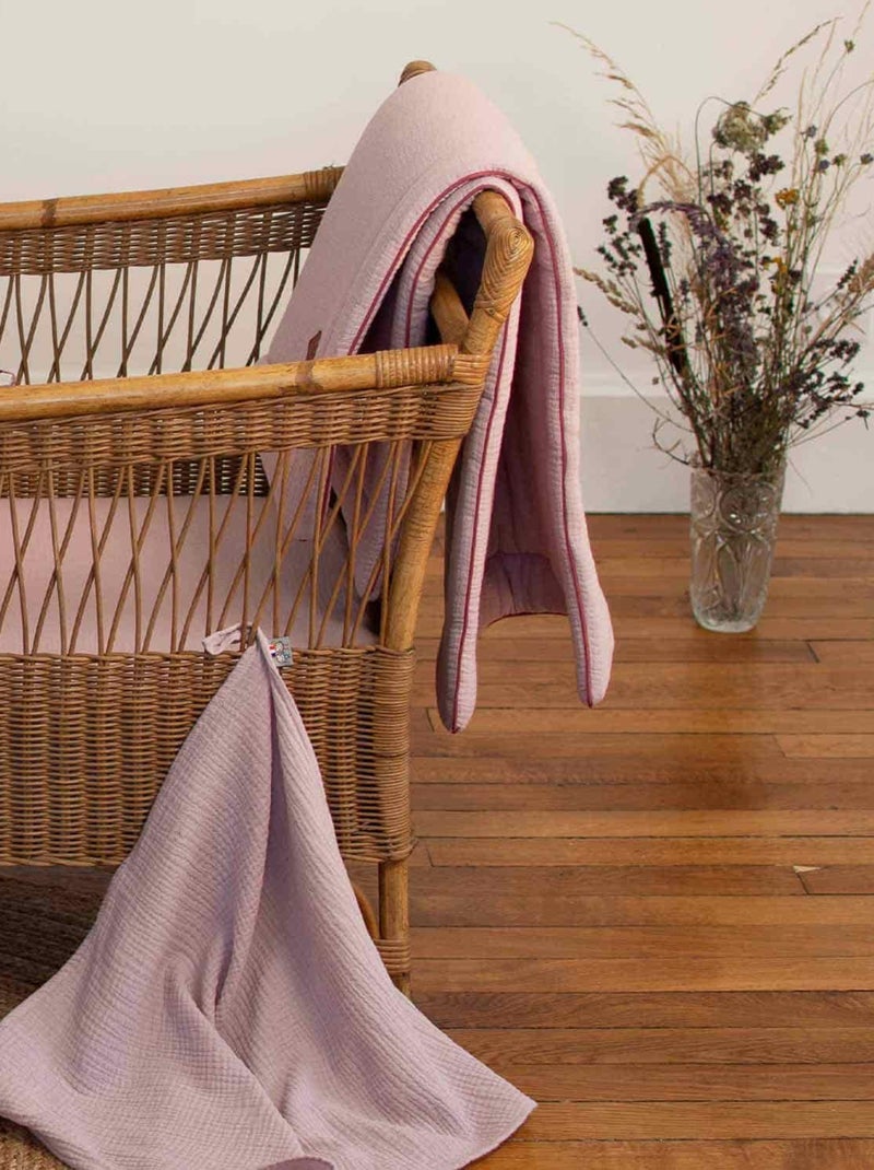 Edredão e almofada infantil em gaze de algodão | sevira kids Rosa - Kiabi
