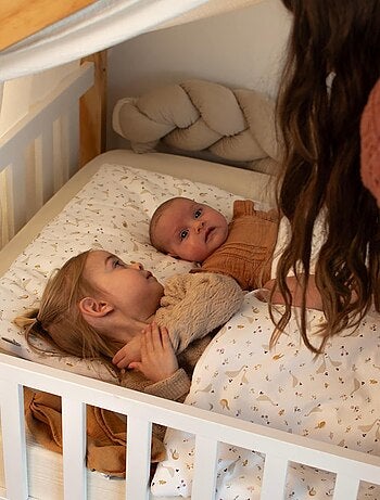 Edredão e almofada infantil reversíveis em gaze de algodão | sevira kids