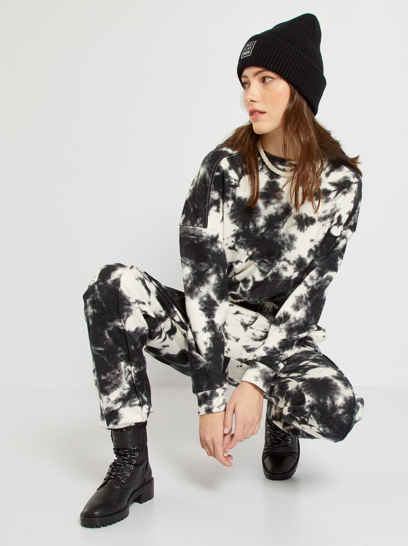 Efeito tie and dye PRETO - Kiabi