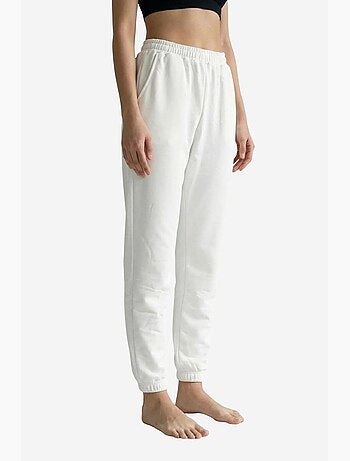 Elastic waist solid jogger sweatpants my fashion