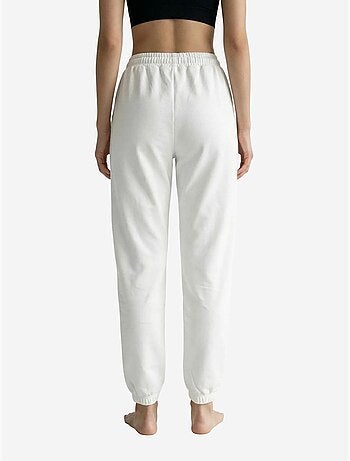 Elastic waist solid jogger sweatpants my fashion