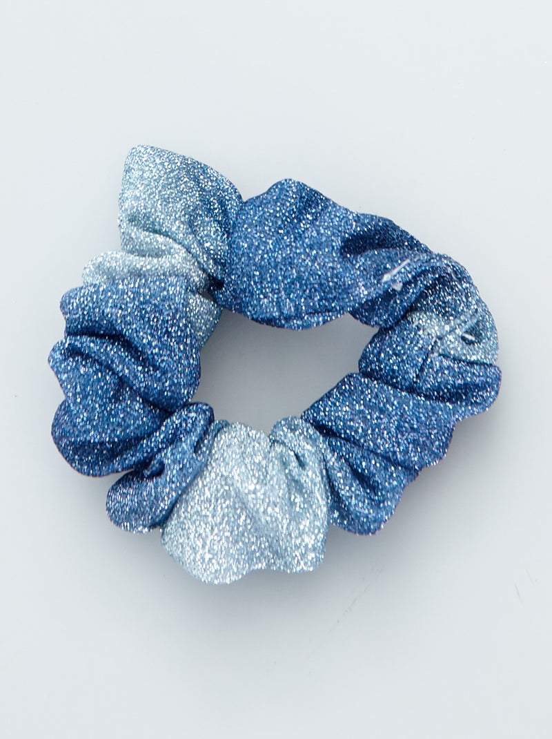 Elástico de cabelo brilhante AZUL - Kiabi