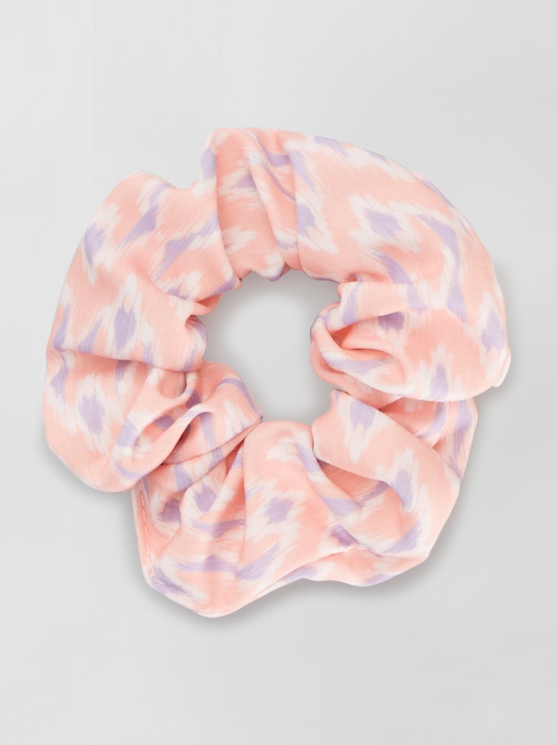 Elástico de cabelo com efeito acetinado Rosa - Kiabi