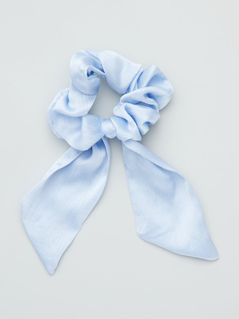 Elástico de cabelo com fita acetinada Azul - Kiabi