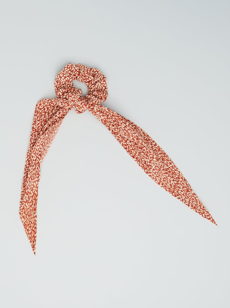 Elástico de cabelo com fita Vermelho - Kiabi