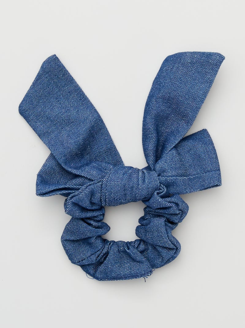 Elástico de cabelo com laço comprido AZUL - Kiabi