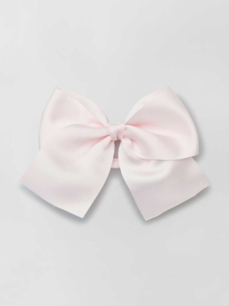 Elástico de cabelo de efeito acetinado com laço de fantasia Rosa - Kiabi