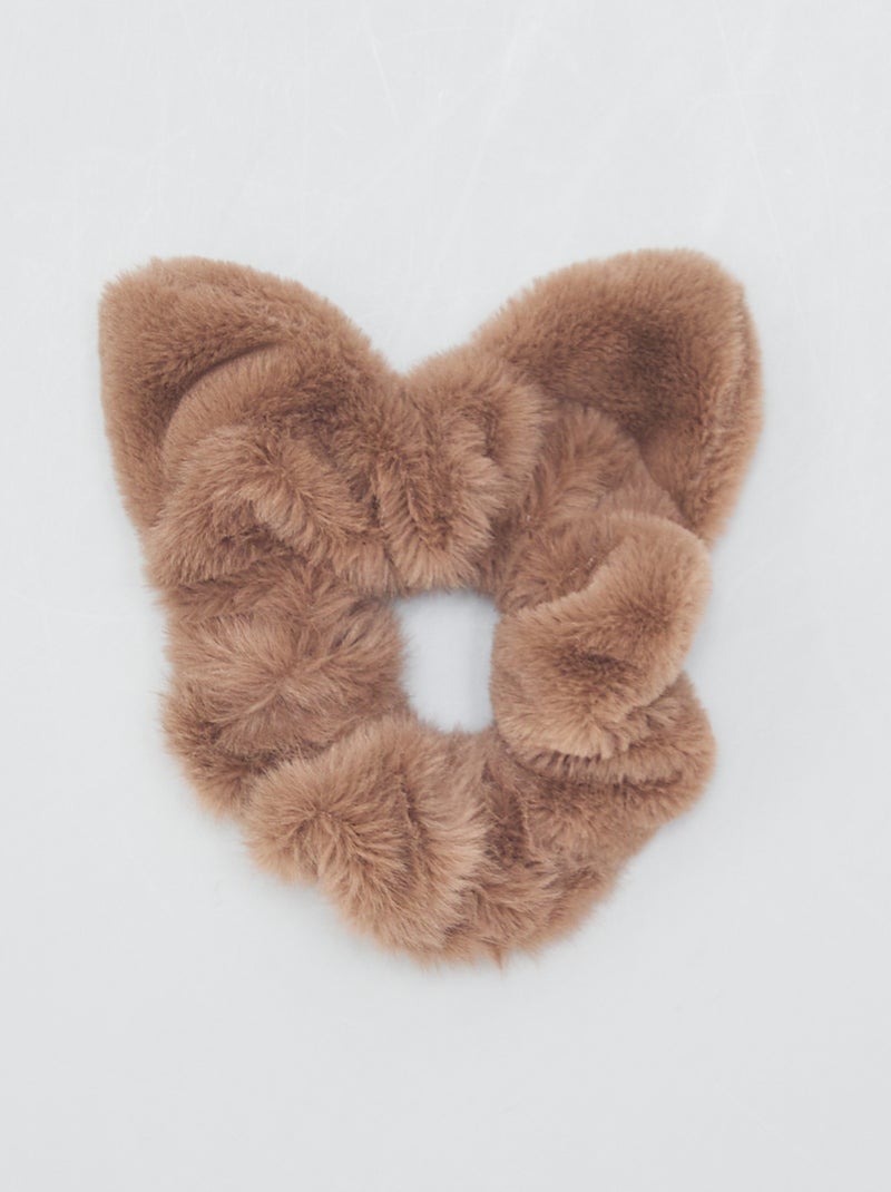 Elástico de cabelo em imitação de pelo CASTANHO - Kiabi