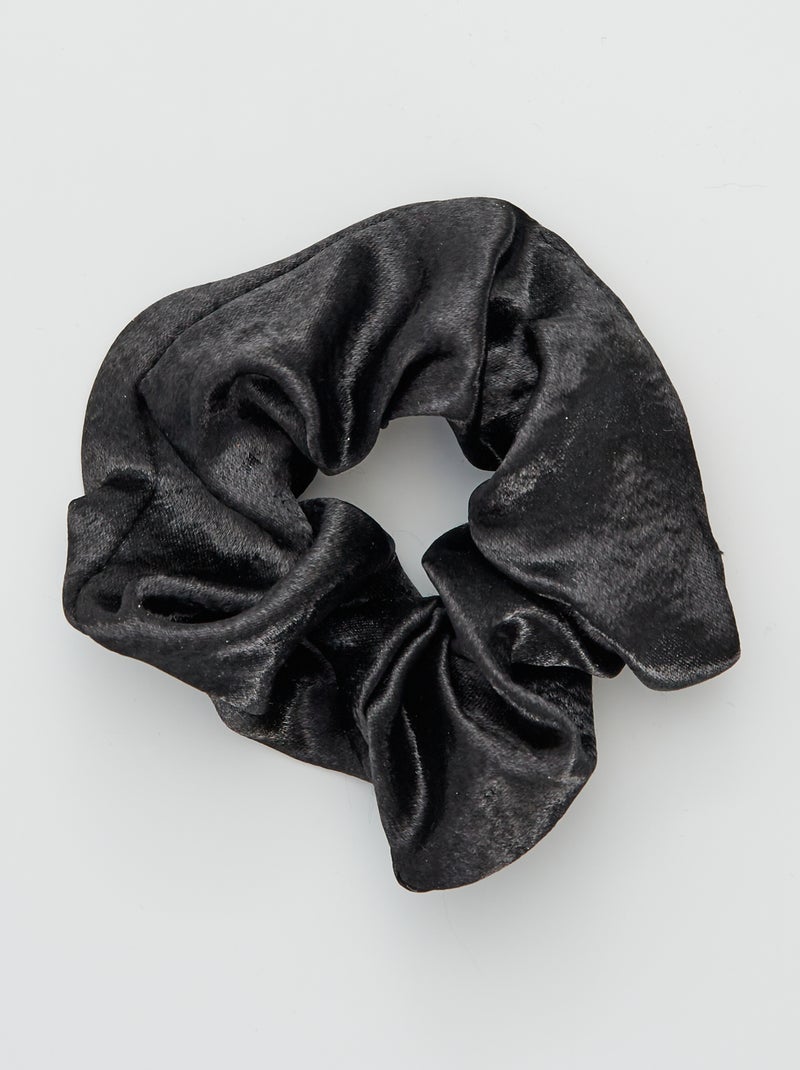 Elástico de cabelo em tecido brilhante Preto - Kiabi