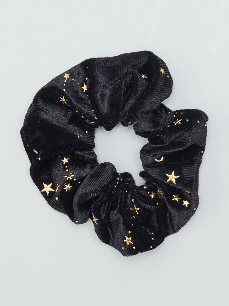 Elástico de cabelo em veludo fantasia PRETO - Kiabi