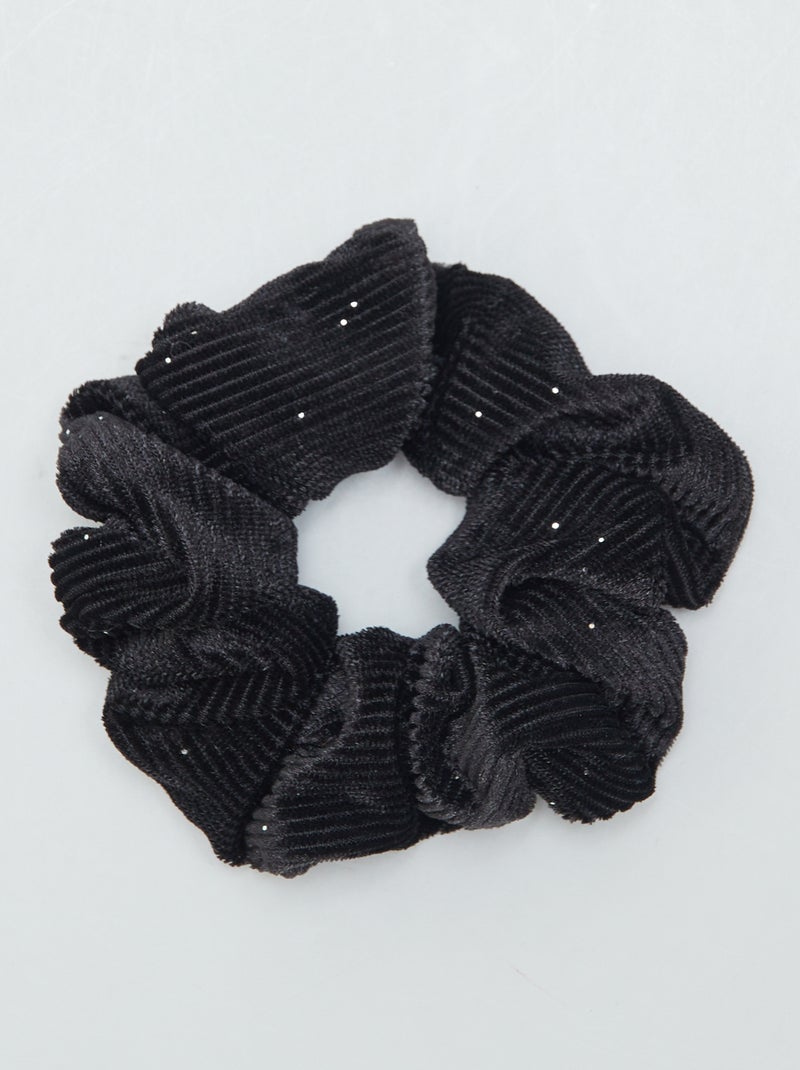 Elástico de cabelo em veludo PRETO - Kiabi
