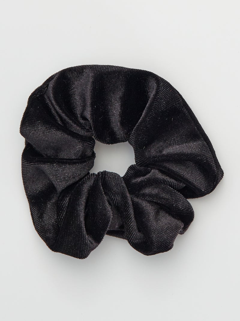 Elástico de cabelo em veludo suave Preto - Kiabi