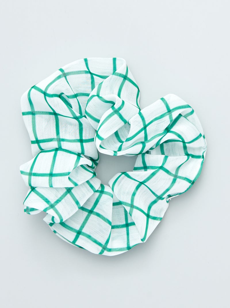 Elástico de cabelo estampado VERDE - Kiabi