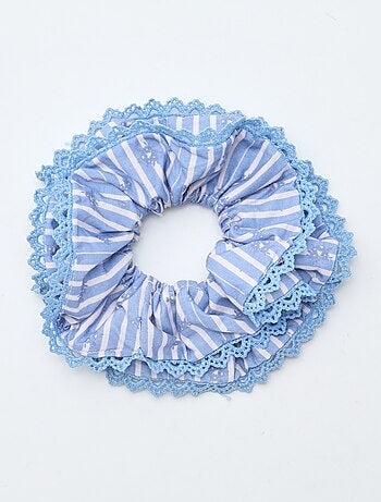 Elástico de Cabelo Grande às Riscas