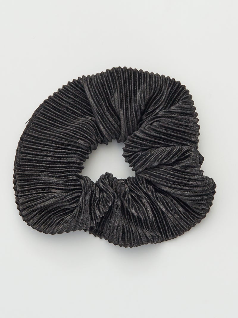 Elástico de cabelo plissado PRETO - Kiabi
