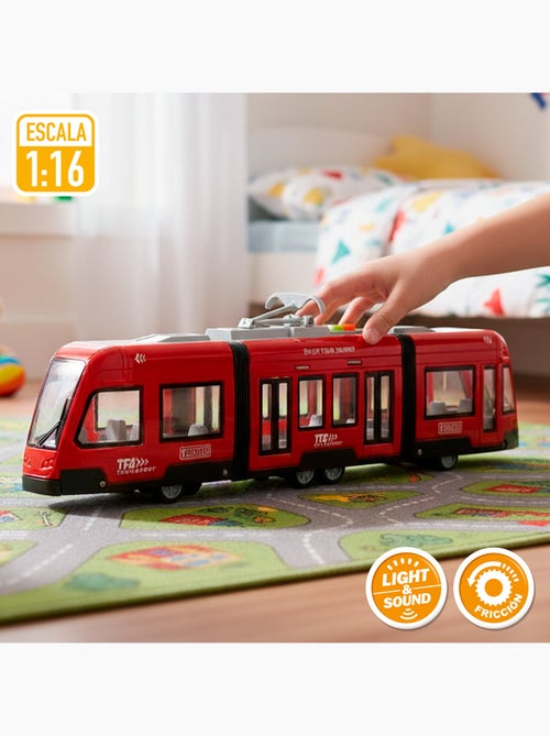Elétrico de rua de brinquedo com luz e som 1:16 speed & go - Kiabi