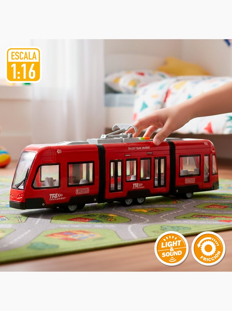 Elétrico de rua de brinquedo com luz e som 1:16 speed & go N/D - Kiabi