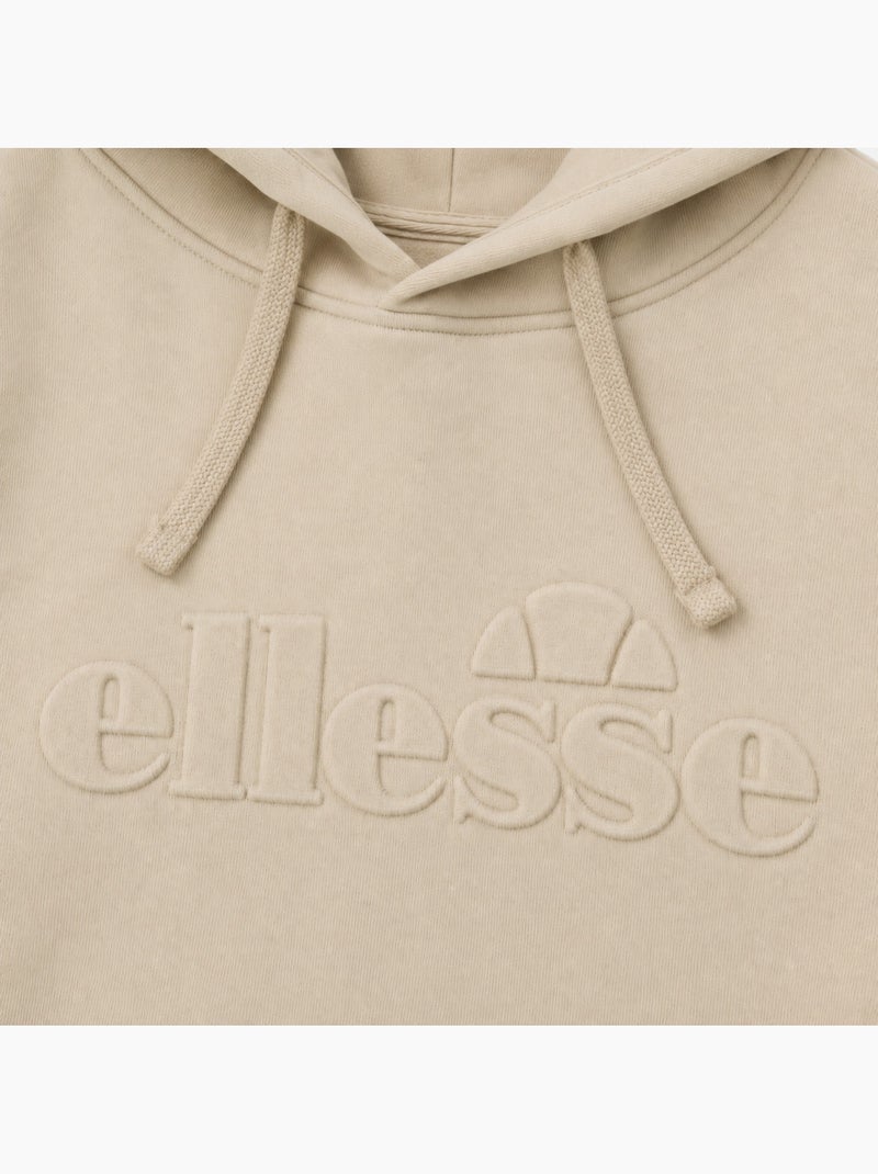 Ellesse - camisola com capuz estampada, com cordão e bolso canguru Ecru - Kiabi