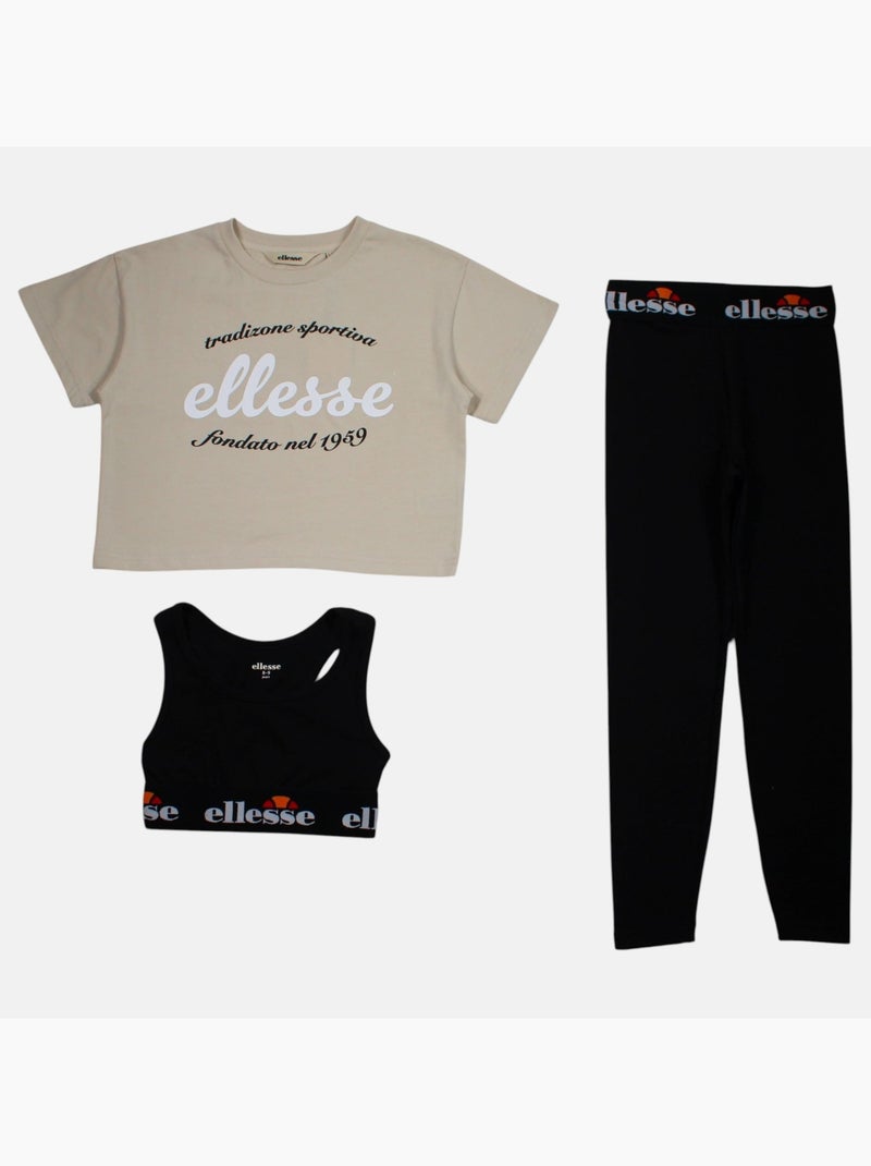 Ellesse - Conjunto 3 peças  menina Preto - Kiabi