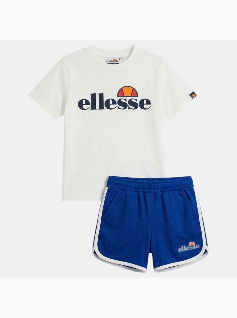 Ellesse - Conjunto 3 peças t-shirt calção e meias criança estampado Azul - Kiabi