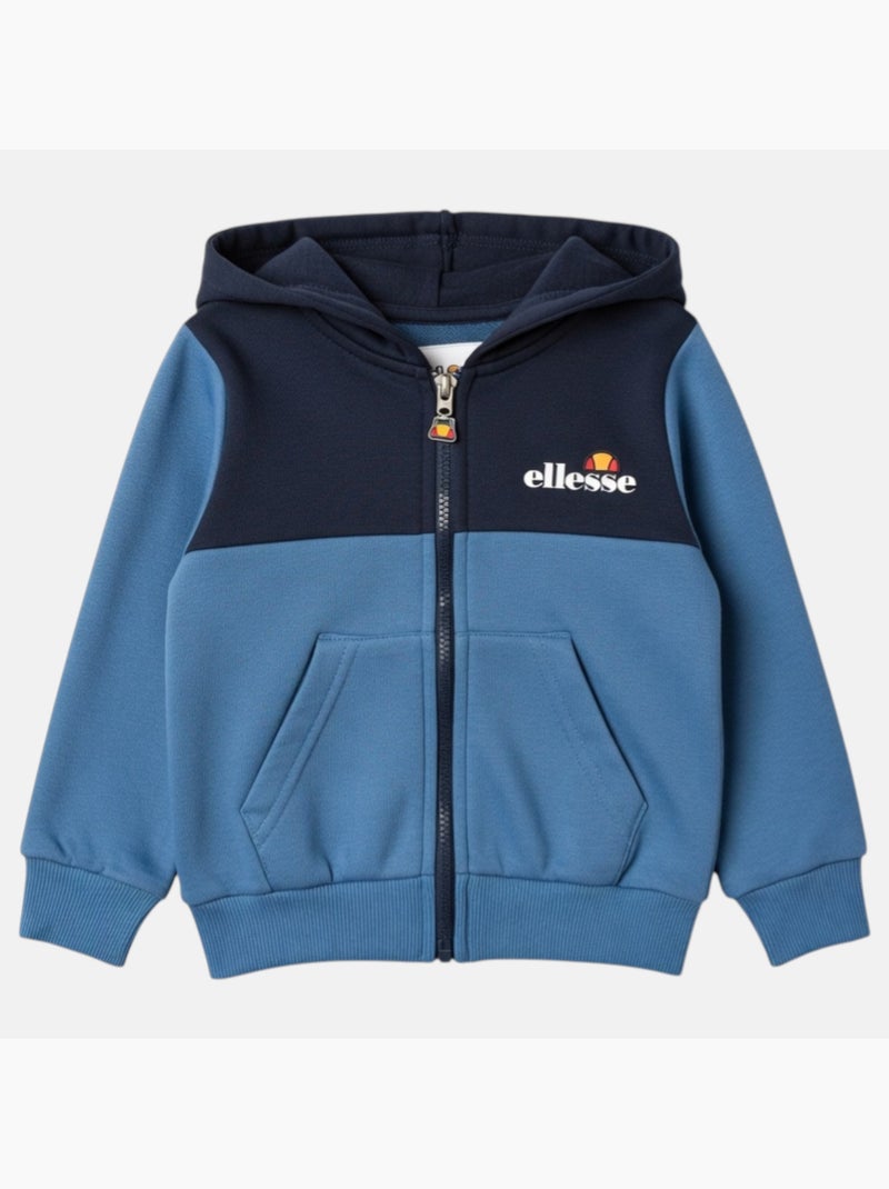 Ellesse - Conjunto 3 peças t-shirt, casaco com capuz e calças de jogging menino estampado Azul - Kiabi