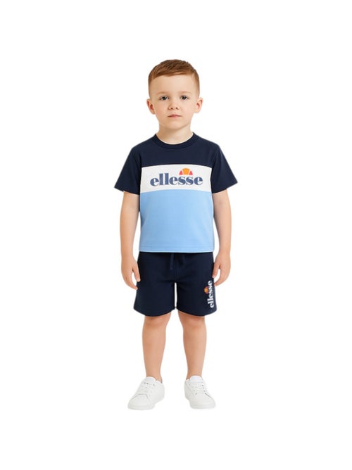 Ellesse - Conjunto 3 peças t-shirt manga curta, calção e saco estampado - Kiabi Ellesse - Conjunto 3 peças t-shirt manga curta, calção e saco estampado - Kiabi