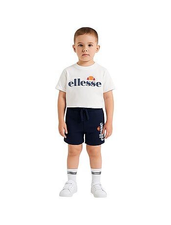 Ellesse - Conjunto 3 peças t-shirt manga curta, calção e saco estampado