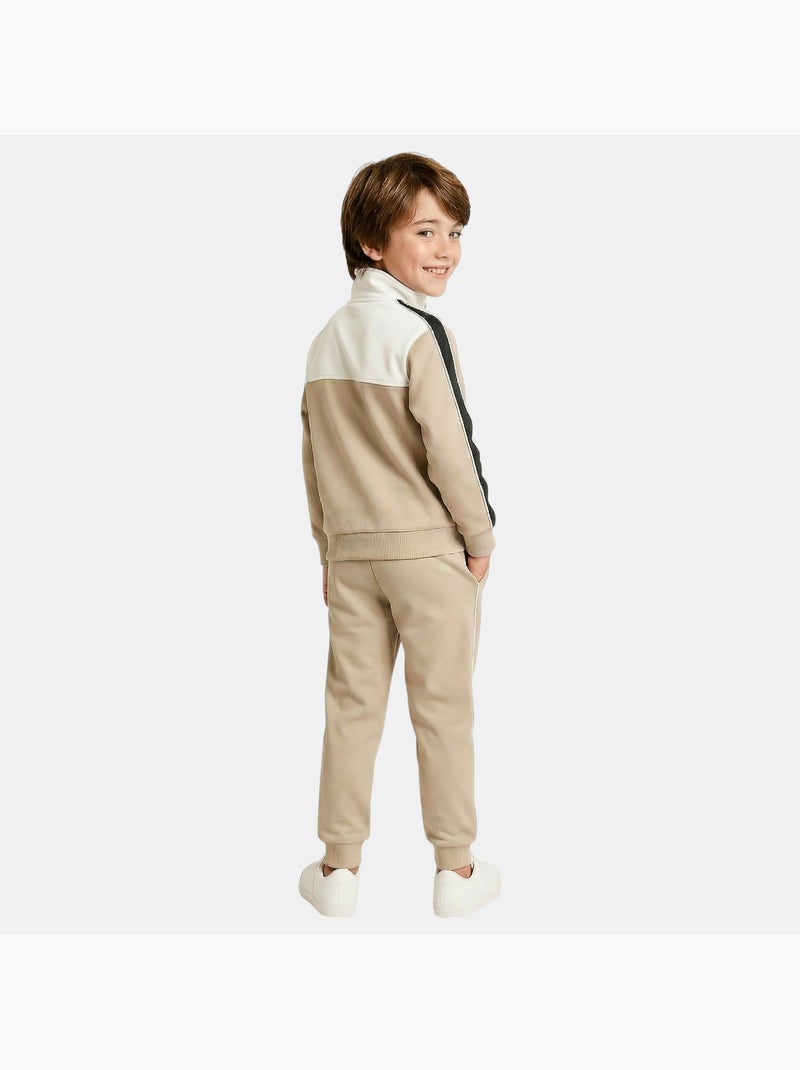Ellesse - Conjunto casaco e calças de jogging menino estampado Bege - Kiabi