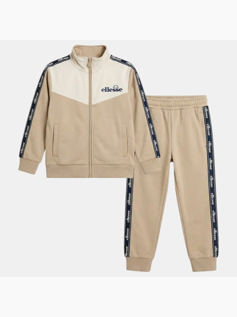 Ellesse - Conjunto casaco e calças de jogging menino estampado Bege - Kiabi