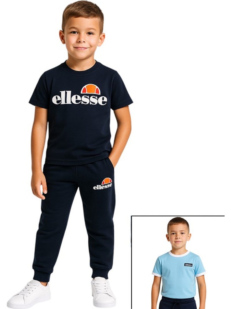 Ellesse - conjunto de 2 t-shirts de manga curta e calças de treino Azul-marinho - Kiabi