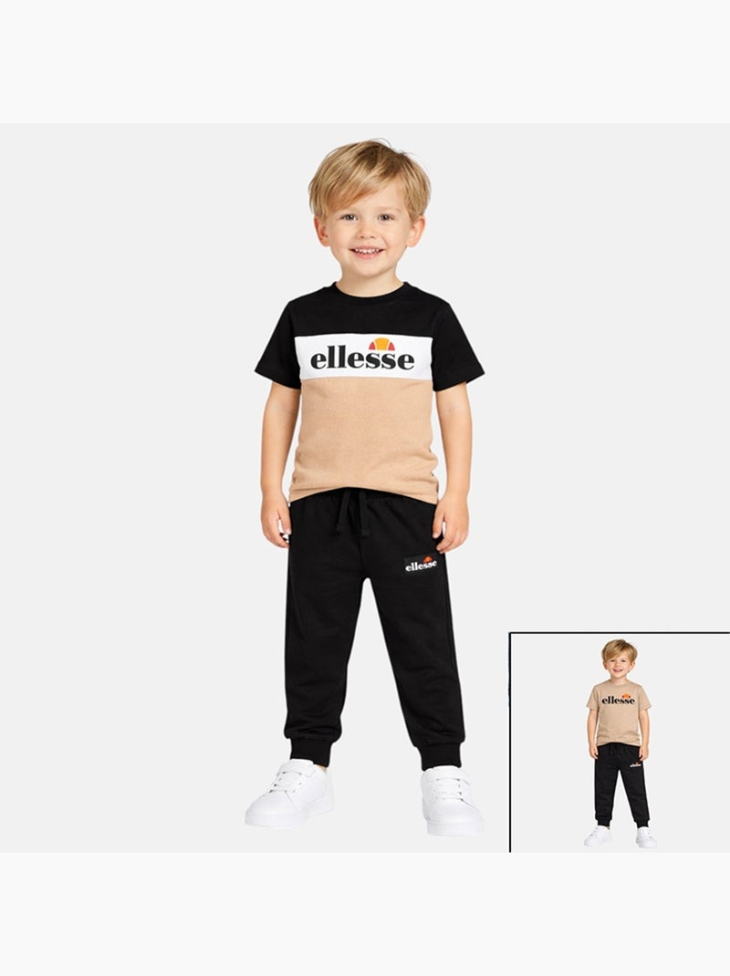 Ellesse - conjunto de 2 t-shirts de manga curta e calças de treino Bege - Kiabi