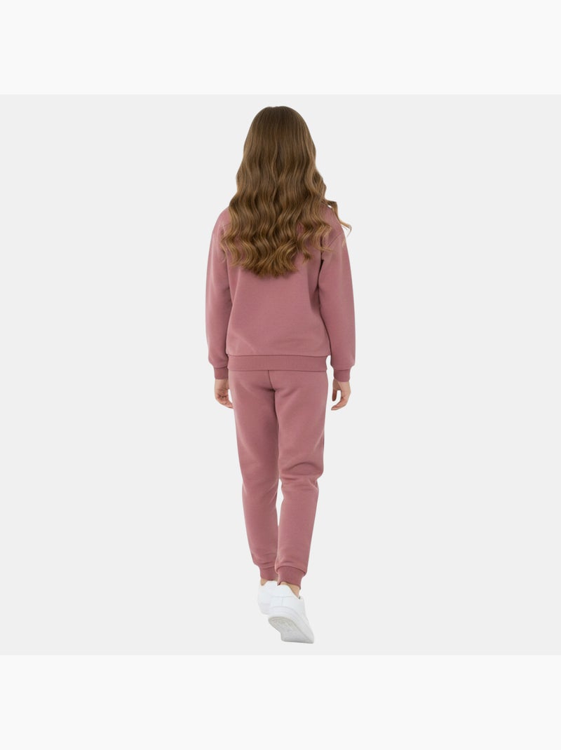Ellesse - Conjunto sweat com capuz e calças de jogging menina estampado Rosa - Kiabi