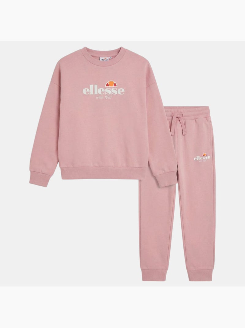 Ellesse - Conjunto sweat e calças de jogging menina estampado Rosa - Kiabi