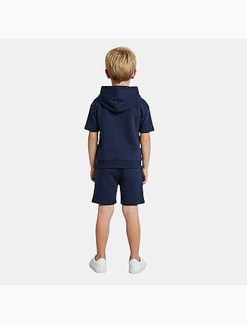 Ellesse - Conjunto t-shirt com capuz e calção menino estampado